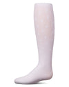 Girls' Mini Bow Flocked Opaque Tights : Color: White