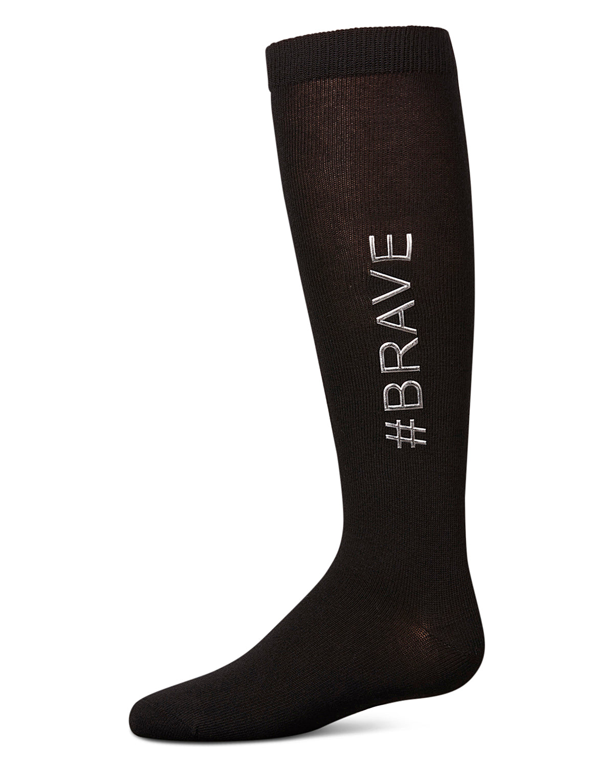 Girls' #BEBRAVE Knee High Socks : Color: Black