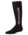 Girls' #BEAWESOME Knee High Socks : Color: Black