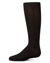 Girls' Wavy Line Dress Socks : Color: Black