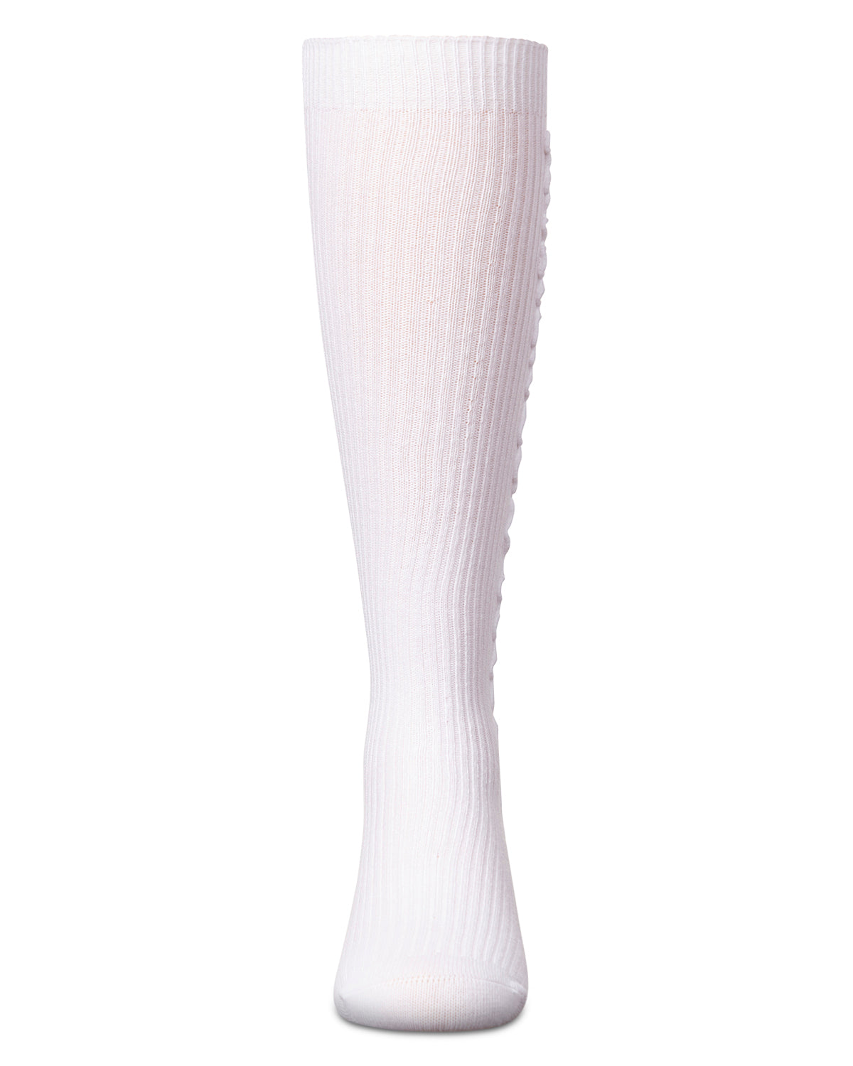 Girls' Wavy Line Dress Socks : Color: Black
