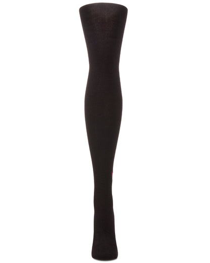 Girls' Outline Heart Cotton Tights : Color: Gray