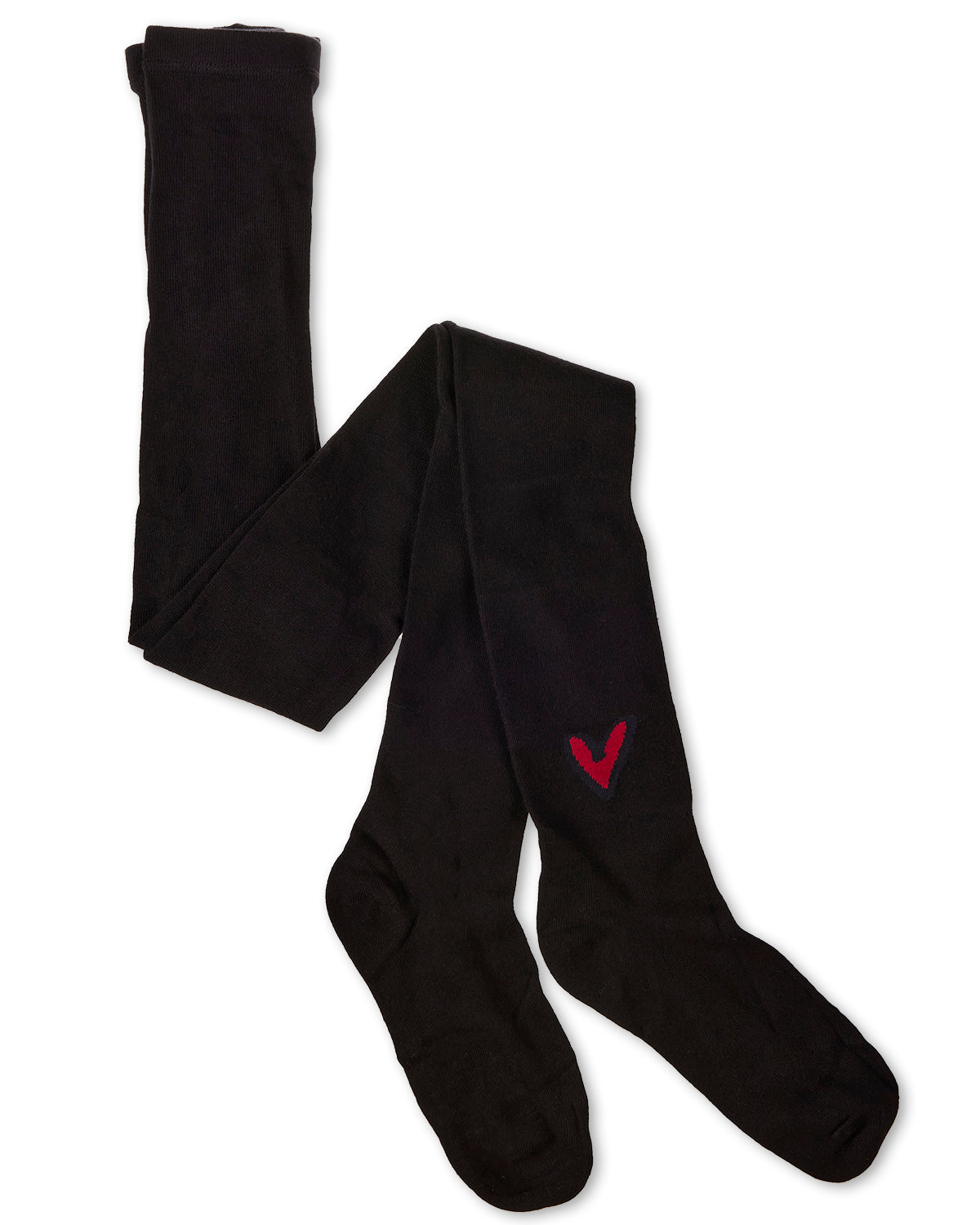 Girls' Outline Heart Cotton Tights : Color: Gray