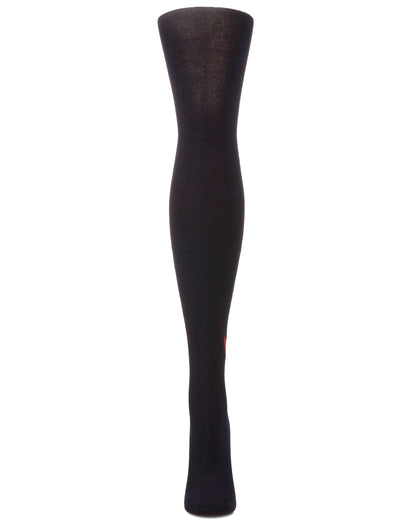 Girls' Outline Heart Cotton Tights : Color: Gray