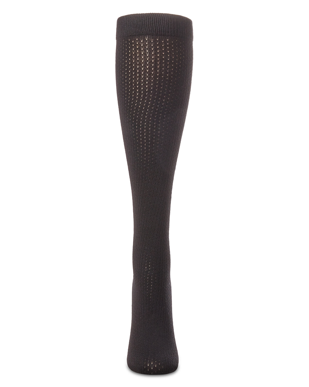 Girls' Pointelle Dot Knee High Socks : Color: Black