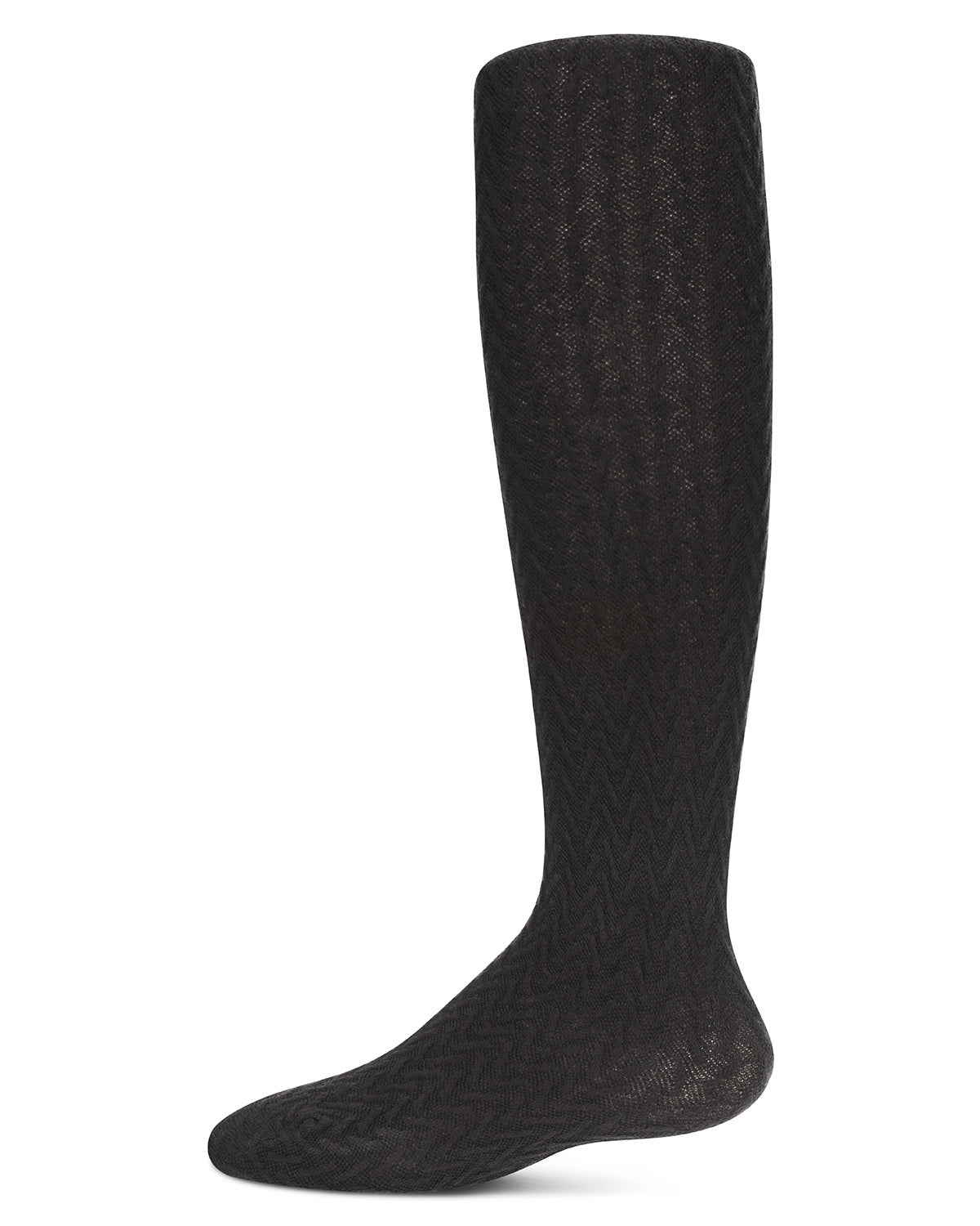 Girls' Arrow Opaque Cotton Tights : Color: Black