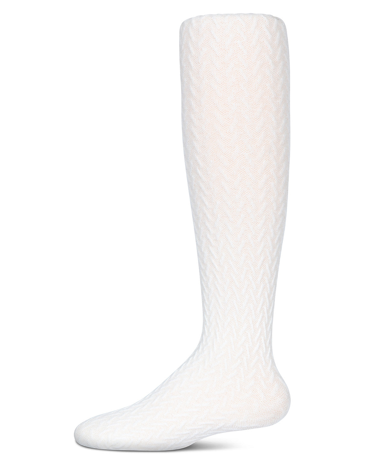 Girls' Arrow Opaque Cotton Tights : Color: Winter White