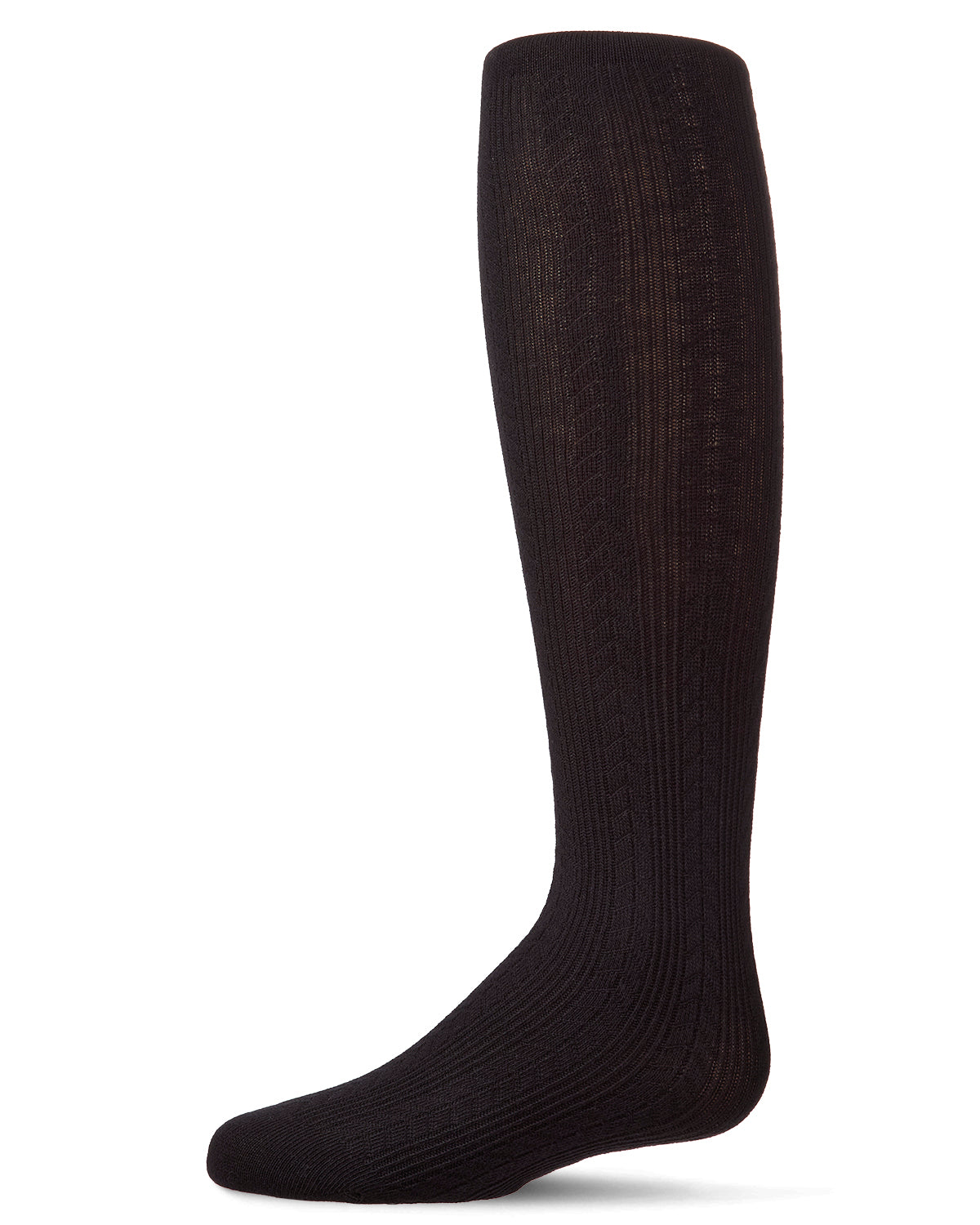 Girls Ribbed Cotton Rich Multi-Arrow-Patterned Tights : Color: Black