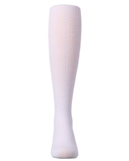 Girls Ribbed Cotton Rich Multi-Arrow-Patterned Sweater Tights