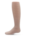 Infant Shimmer Pointelle Cotton Tights : Color: Rose Gold