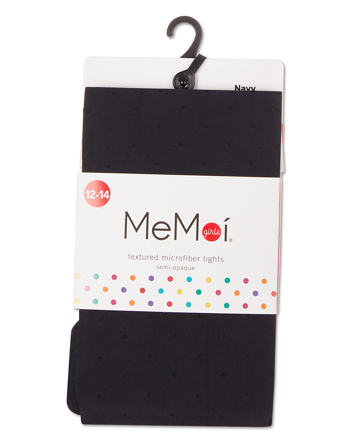 Girls' Dot Semi Opaque Nylon Tights : Color: Navy