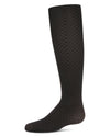 Girls' Diamond Semi-Opaque Tights : Color: Black