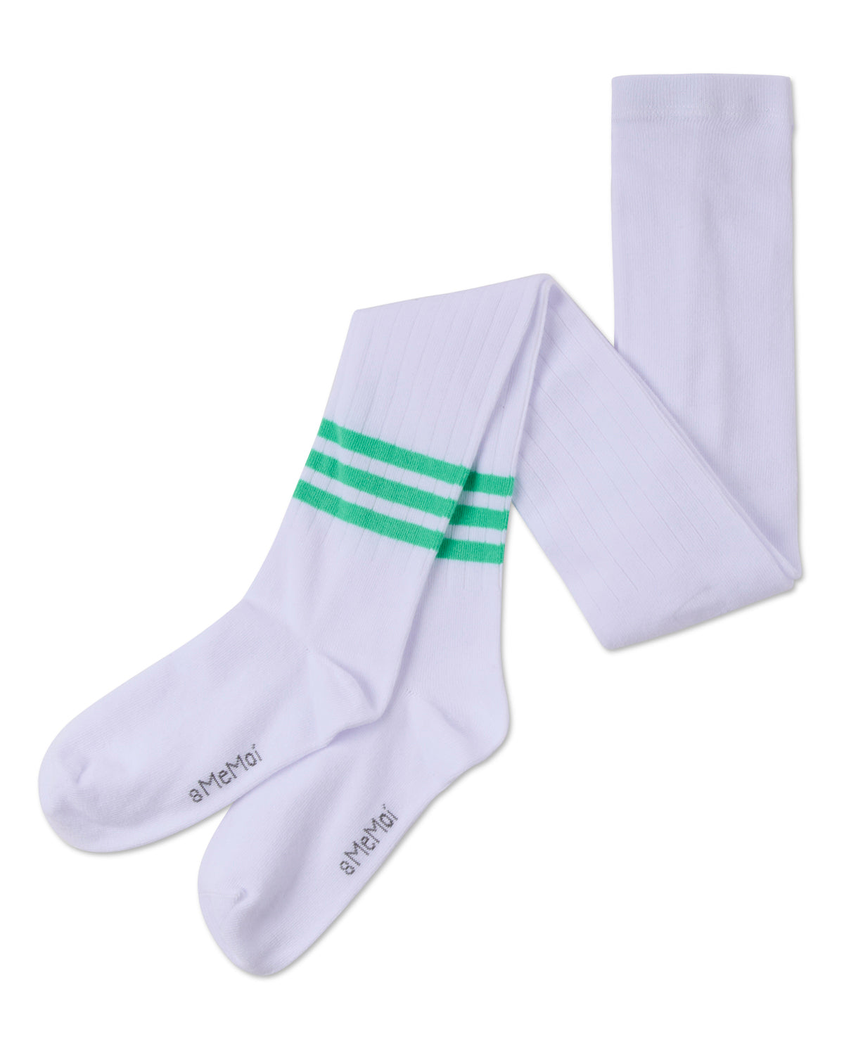 Bright Stripe Cotton Tights : Color: Blue