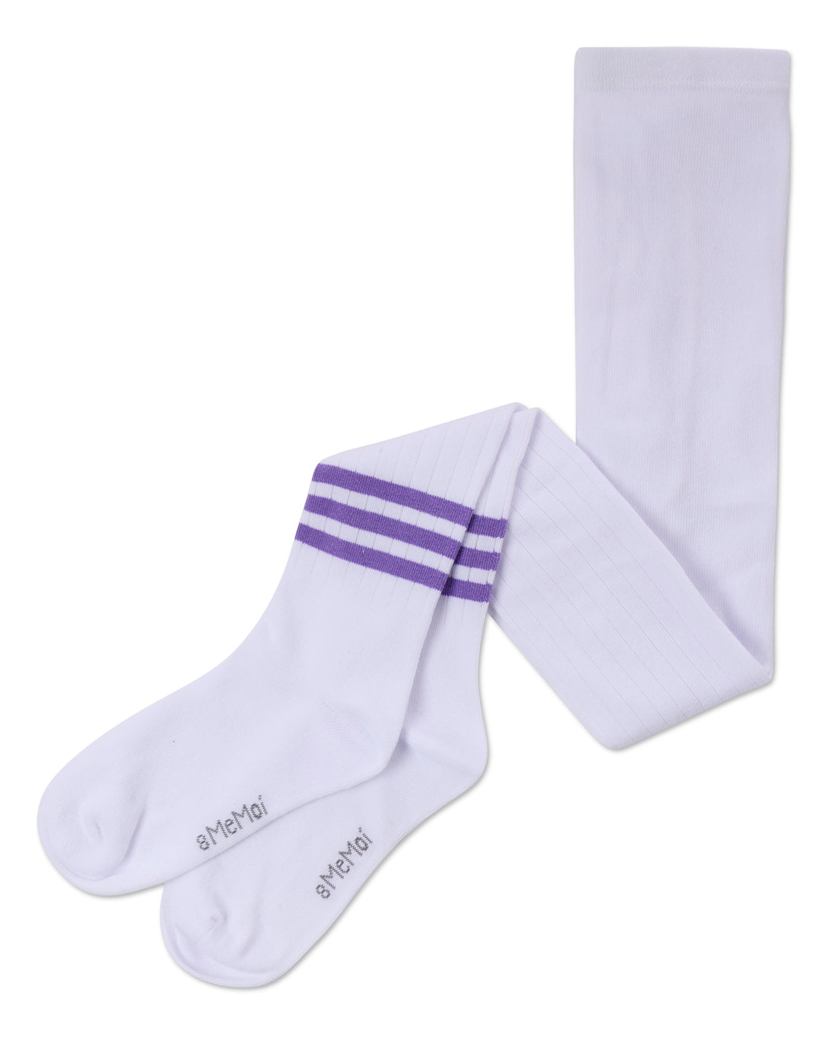 Bright Stripe Cotton Tights : Color: Blue