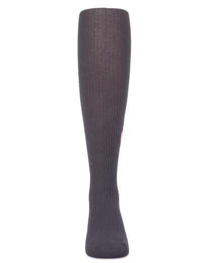 Girls Ribbed Cotton Rich Embroidered Cherry Sweater Tights