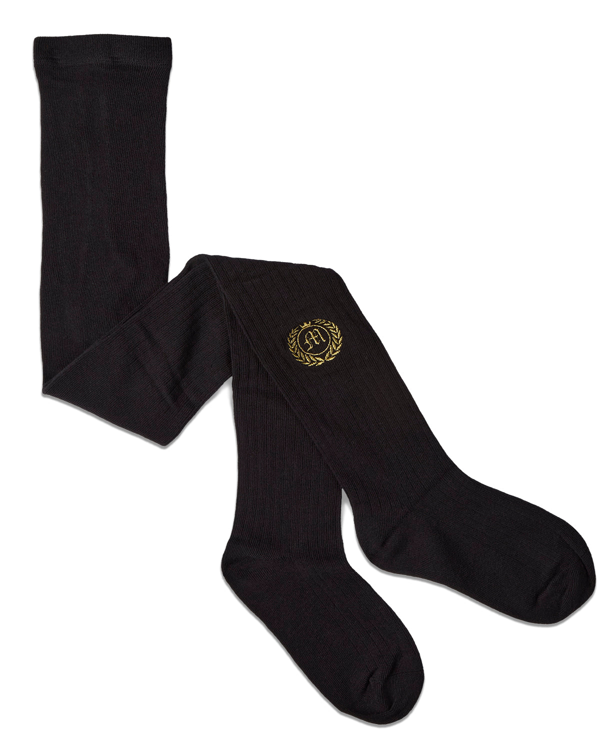 Crest Cotton Tights : Color: Black