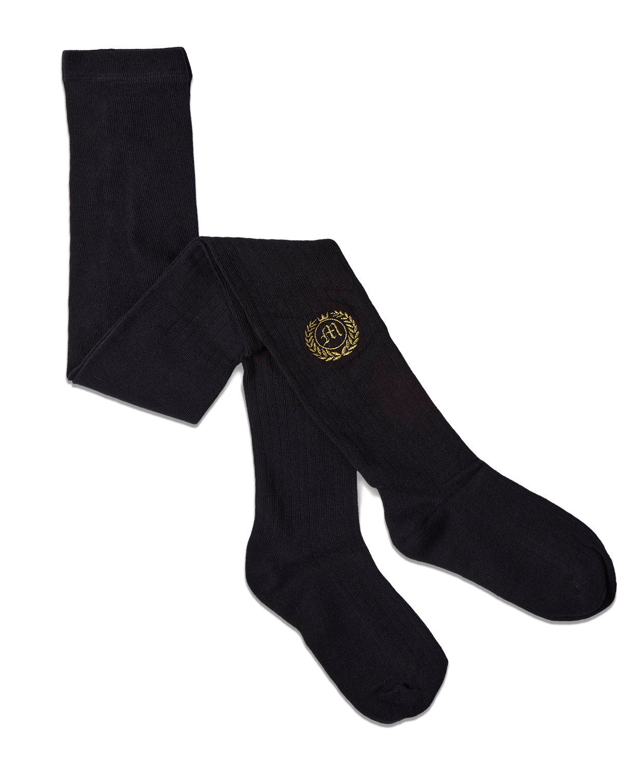 Crest Cotton Tights : Color: Black