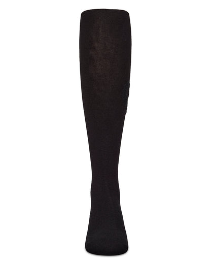 Terry Heart Cotton Tights : Color: Navy