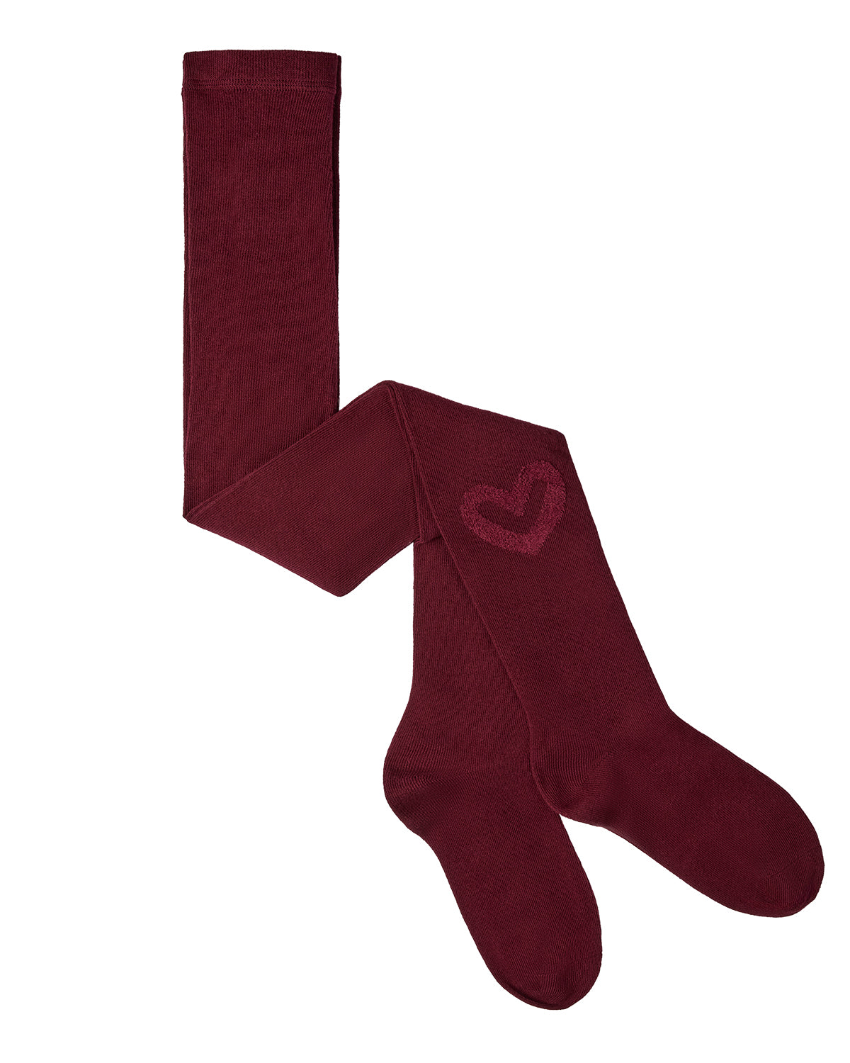 Terry Heart Cotton Tights : Color: Navy