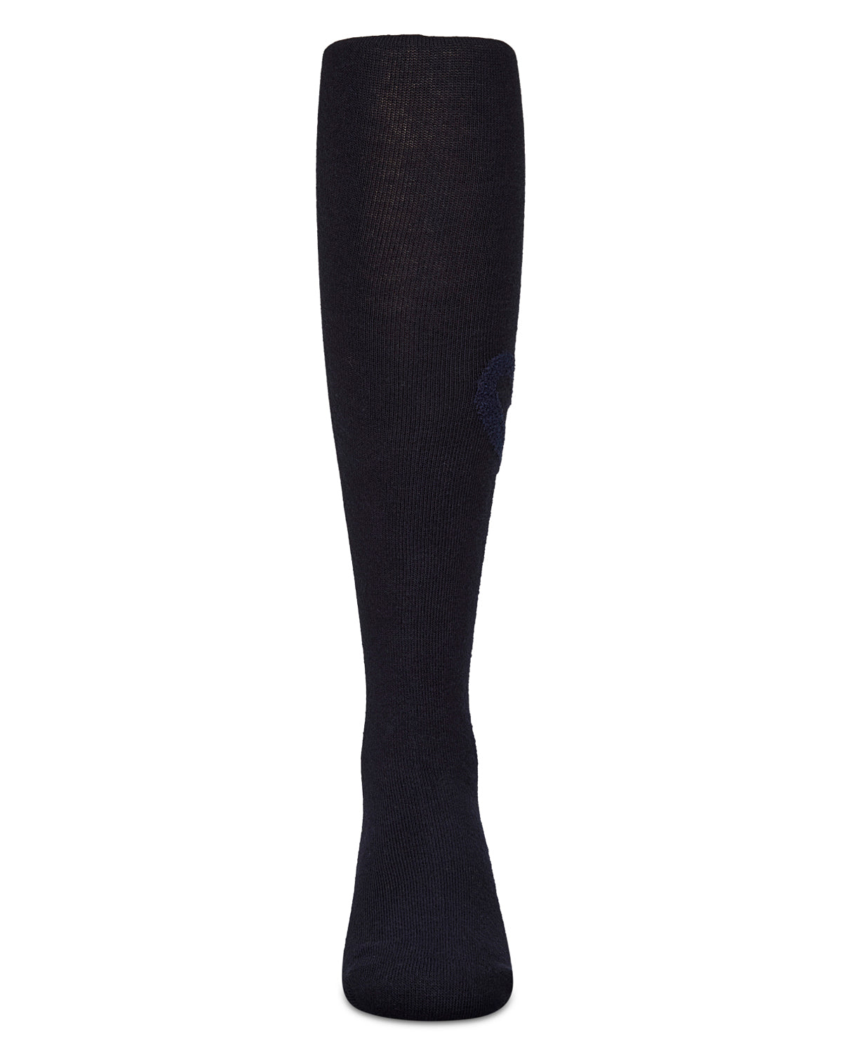 Terry Heart Cotton Tights : Color: Navy