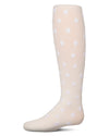 Girls "Heart To Heart" Flocked Opaque Fashion Tights