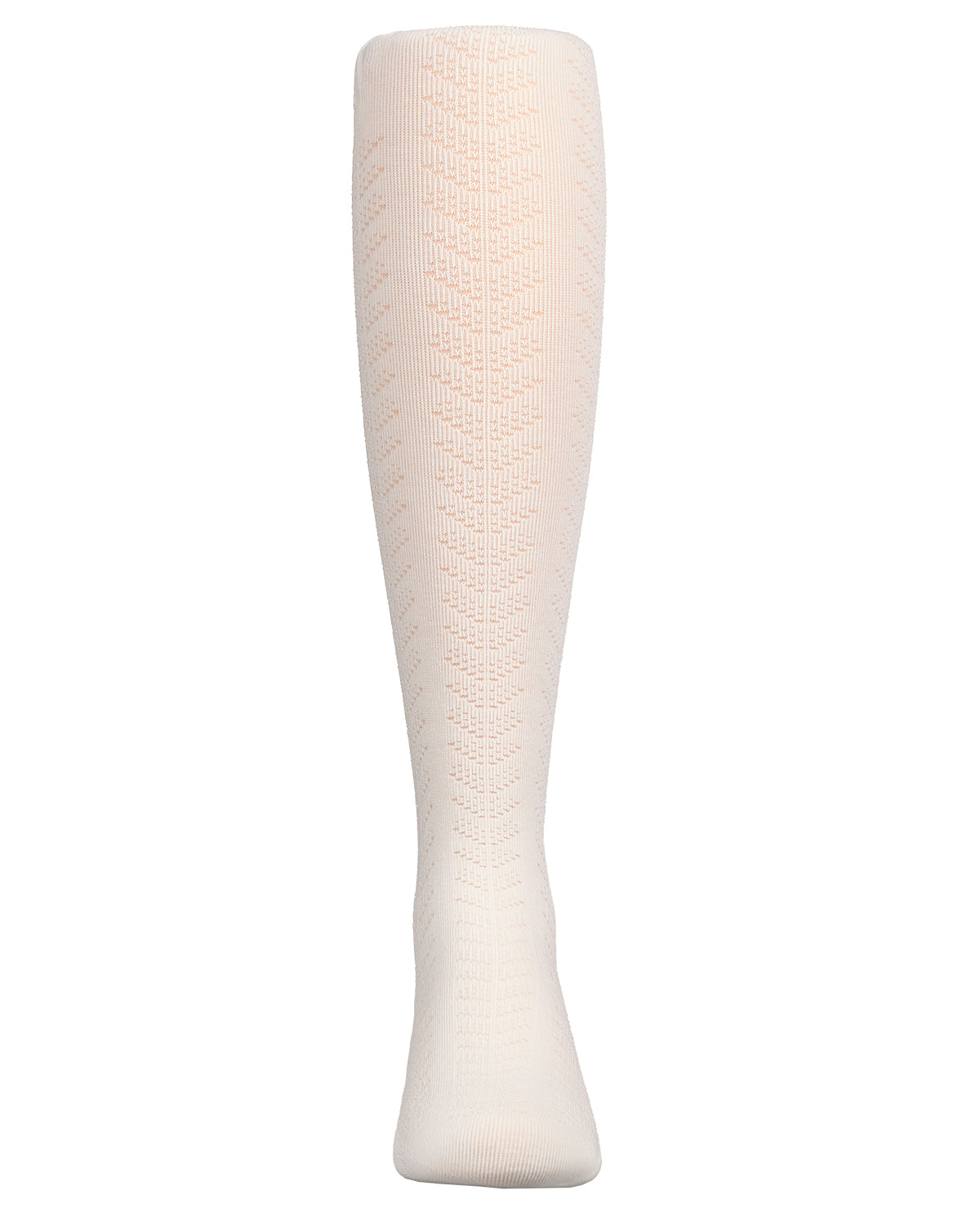 Girls Multi-Chevron Drop-Stitch Textured Cotton Blend Sweater Tights : Color: Black