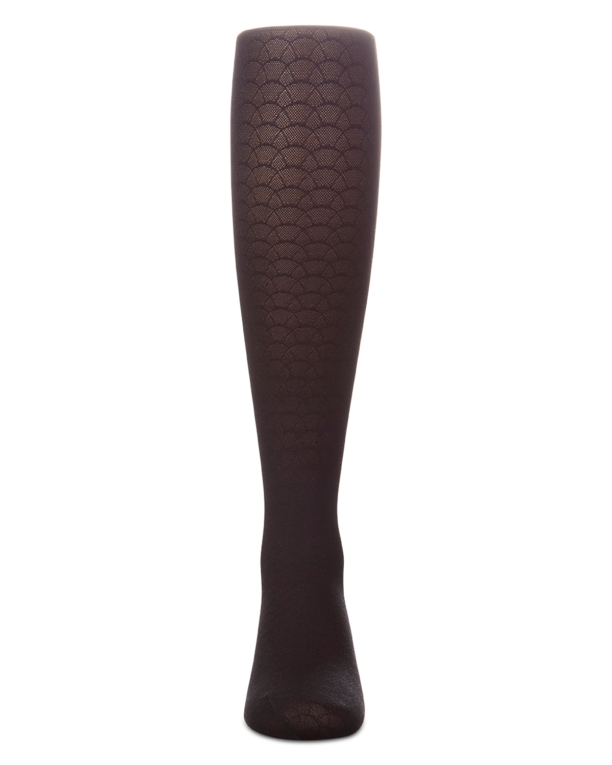 Girls Micro-Mesh Half-Moon Textured Fashion Tights
