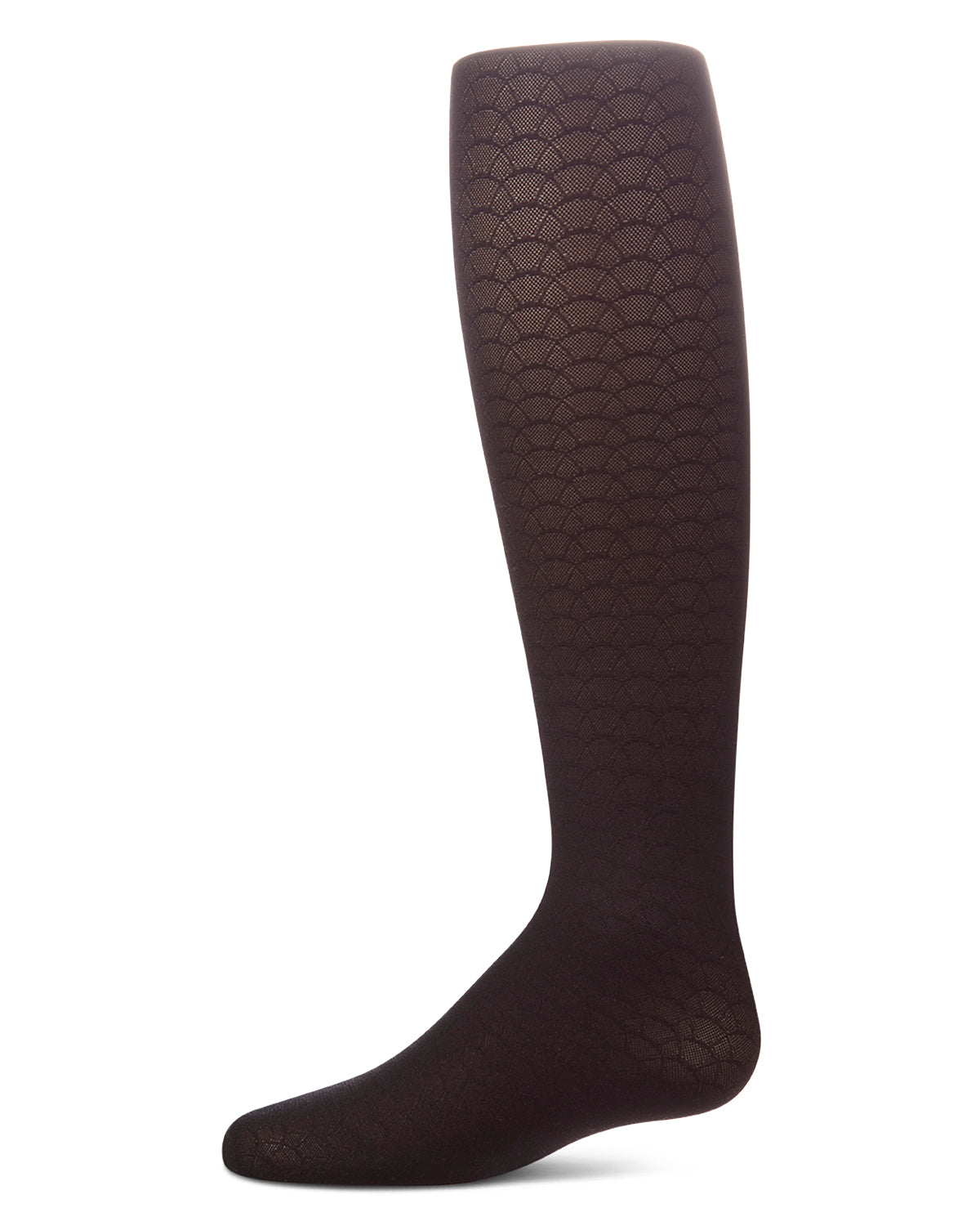 Girls Micro-Mesh Half-Moon Textured Fashion Tights