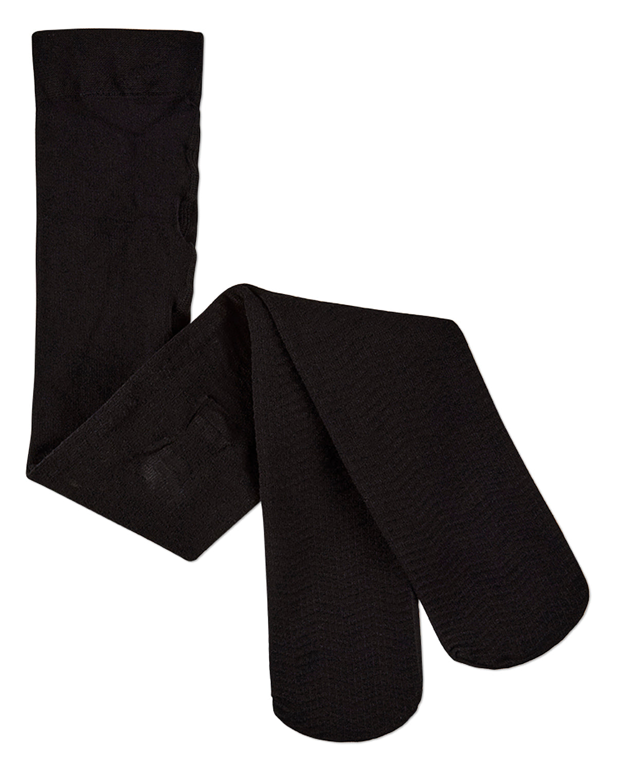 Girls Micro-Mesh Half-Moon Textured Fashion Tights