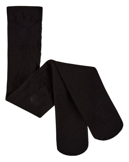 Girls Micro-Mesh Half-Moon Textured Fashion Tights