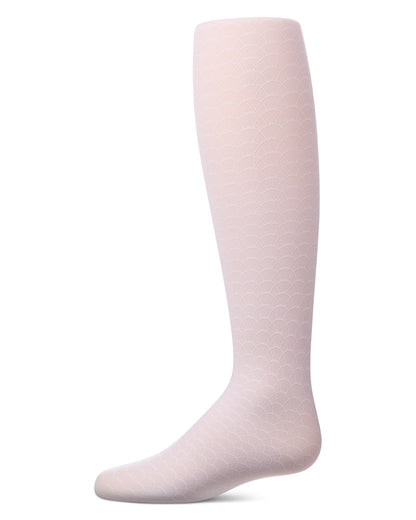 Girls Micro-Mesh Half-Moon Textured Fashion Tights