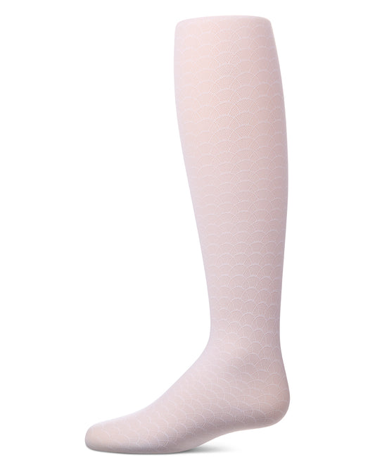 Girls Micro-Mesh Half-Moon Textured Fashion Tights