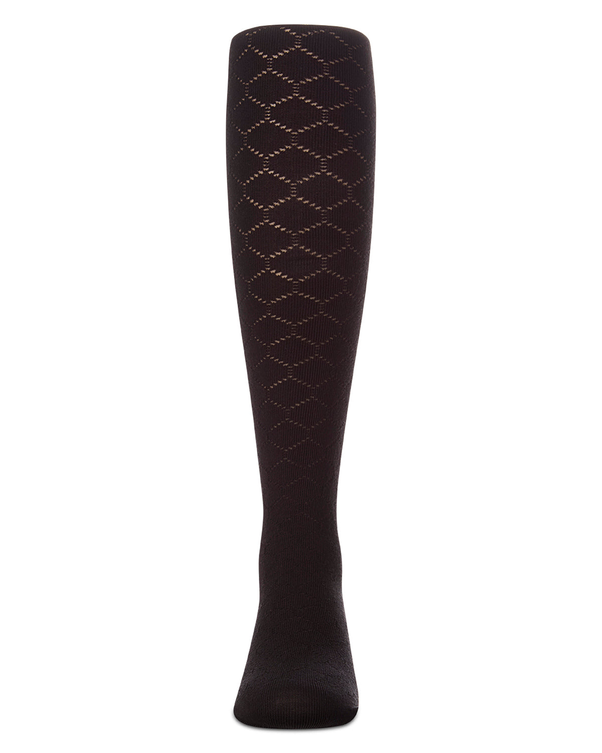 Girls Honeycomb-Pattern Drop-Stitch Lightweight Fashion Tights