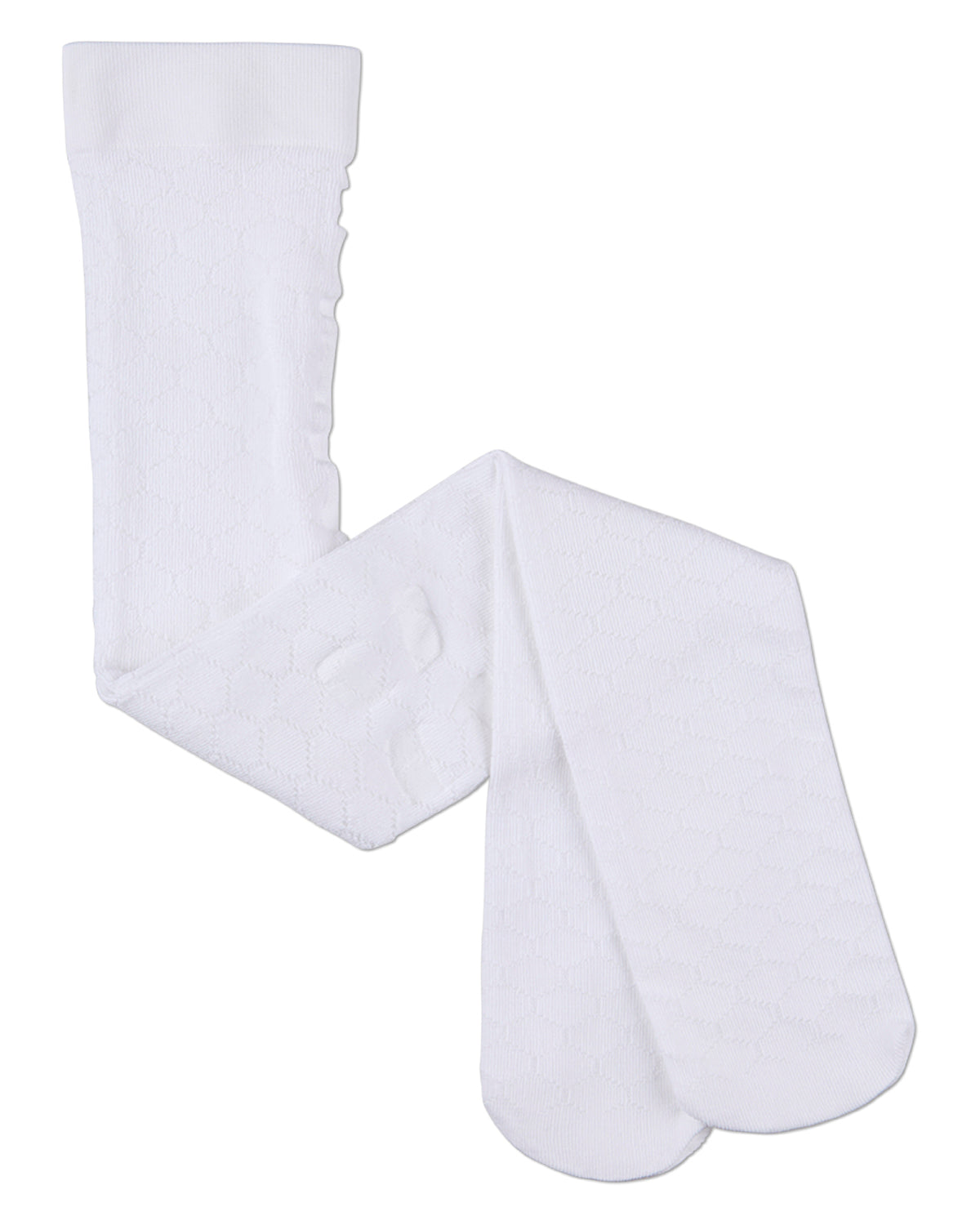 Girls Honeycomb-Pattern Drop-Stitch Lightweight Fashion Tights