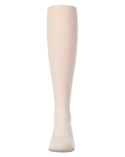 Girls Honeycomb-Pattern Drop-Stitch Lightweight Fashion Tights