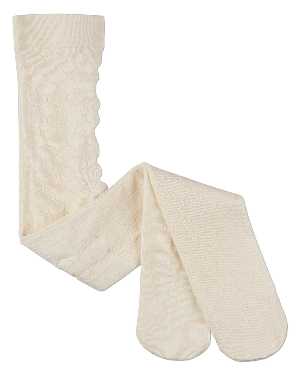 Girls Honeycomb-Pattern Drop-Stitch Lightweight Fashion Tights