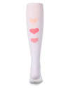 Girls "Triple Heart" Cotton-Rich Mini-Ribbed Fashion Sweater Tights