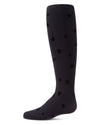 Girls "Clustered Hearts" Flocked Opaque Fine-Gauge Fashion Tights