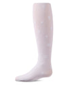 Girls "Clustered Hearts" Flocked Opaque Fine-Gauge Fashion Tights