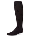 Girls "Daisy Flower" Flocked Opaque Fine-Gauge Fashion Tights