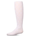 Girls Drop-Stitch Diamond-Pattern Cotton-Rich Mini-Ribbed Tights