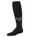 Girls "Heart Pop" Cotton-Rich Fine-Gauge Micro-Rib Sweater Tights