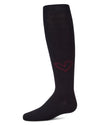 Girls "Heart Pop" Cotton-Rich Fine-Gauge Micro-Rib Sweater Tights