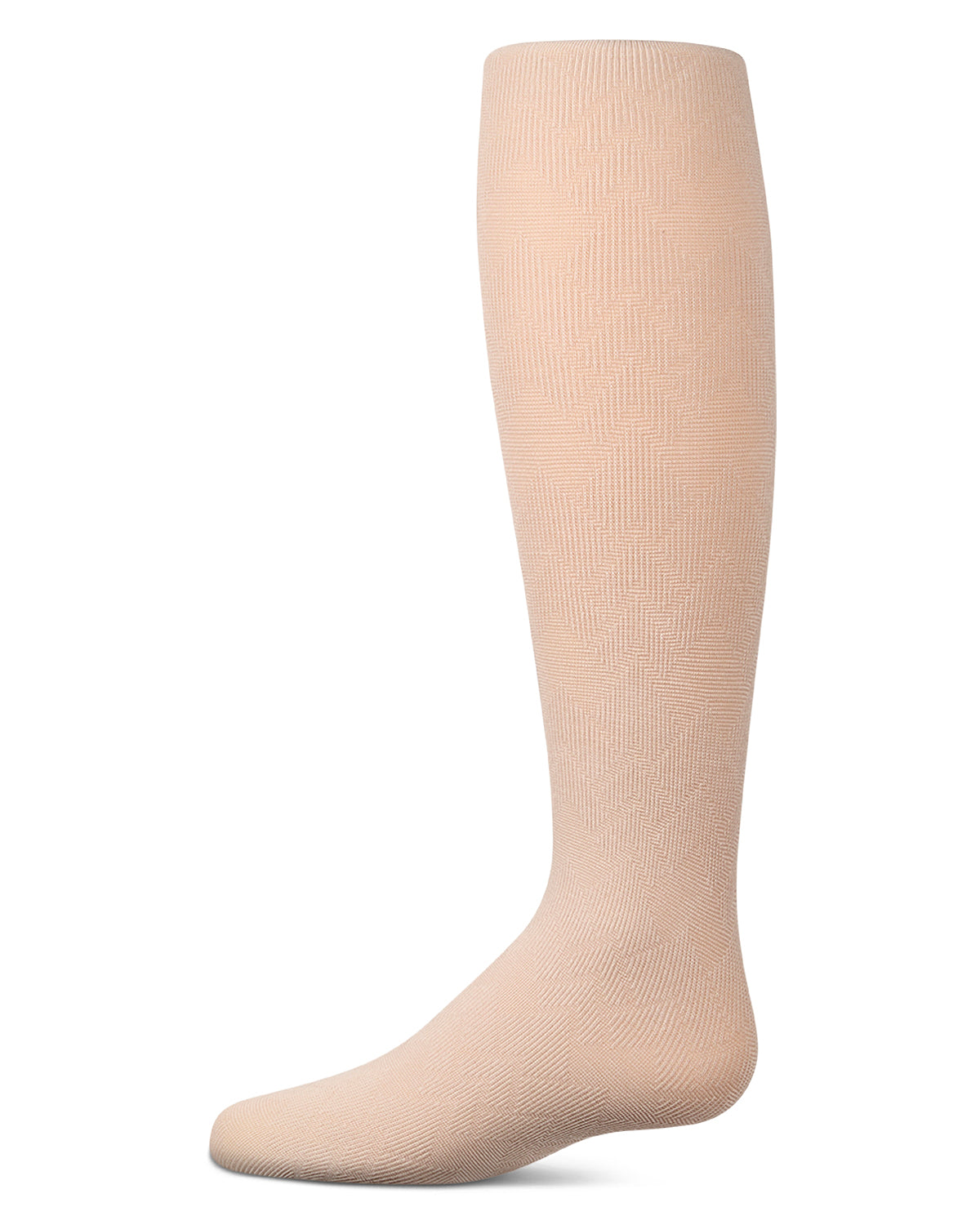 Girls Arrow-Patterned Cotton-Rich Lightweight Sweater Tights