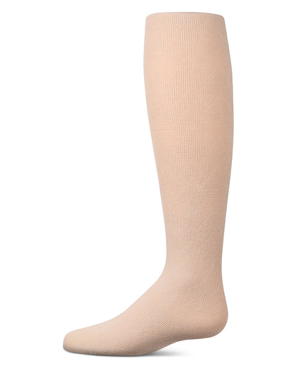 Girls Arrow-Patterned Cotton-Rich Lightweight Sweater Tights