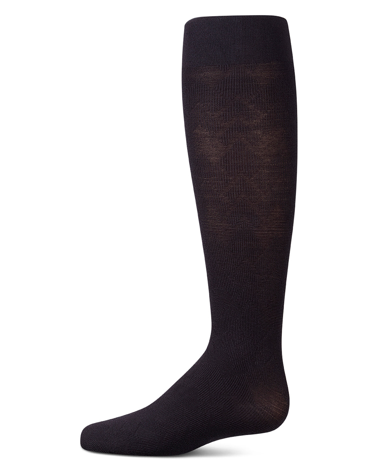 Girls Arrow-Patterned Cotton-Rich Lightweight Sweater Tights