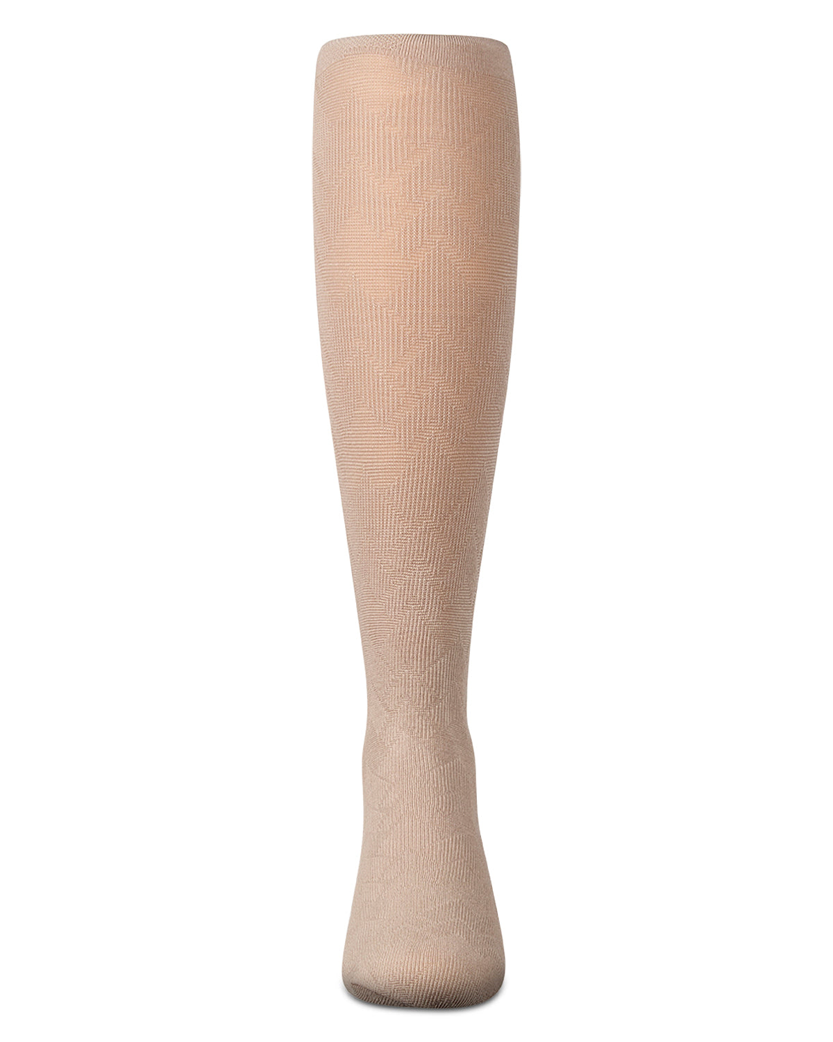 Girls Arrow-Patterned Cotton-Rich Lightweight Sweater Tights
