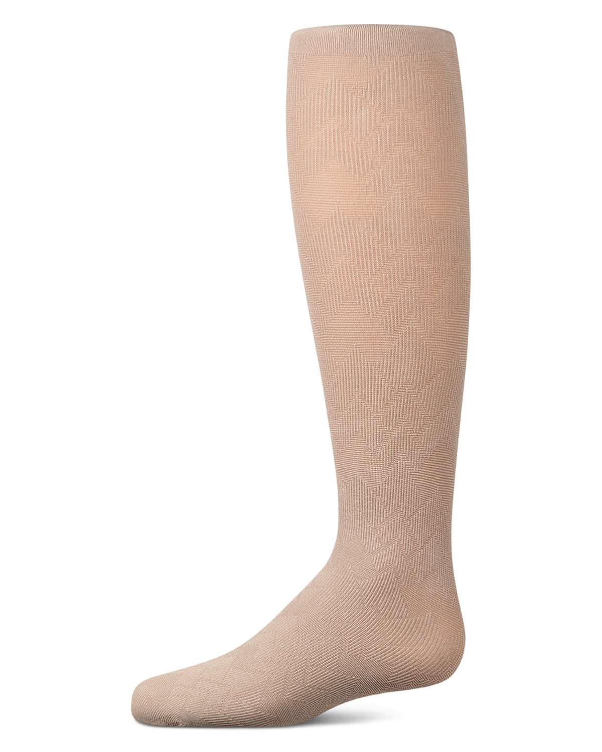 Girls Arrow-Patterned Cotton-Rich Lightweight Sweater Tights