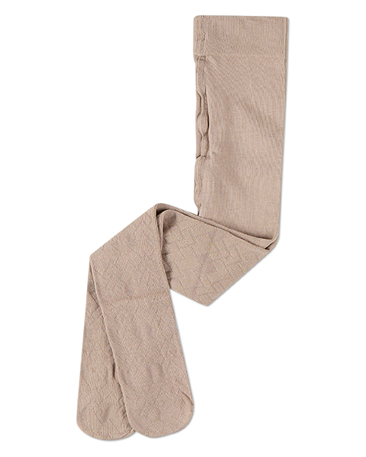 Girls Arrow-Patterned Cotton-Rich Lightweight Sweater Tights
