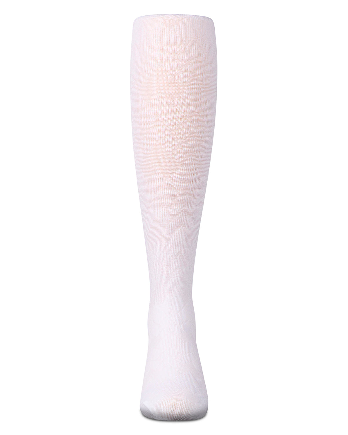 Girls Arrow-Patterned Cotton-Rich Lightweight Sweater Tights